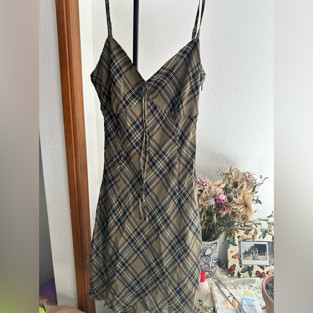 Plaid Mini Dress
